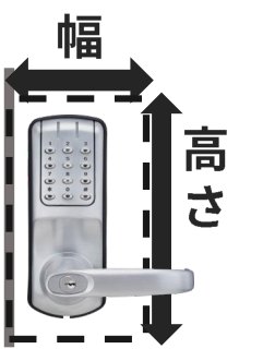 700iの取り付けスペースの測り方。本体とレバーまわりの幅と高さ