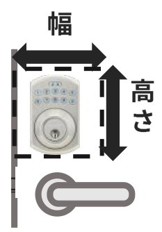 500iの取り付けスペースの測り方。本体まわりの幅と高さ